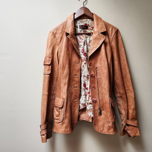 Danier Jackets & Blazers - Danier brown leather jacket / L